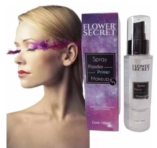 Spray Fijador de Maquillaje y Primer Flower Secret